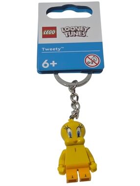 Lego Looney Tunes Tweety Bird Minifigure Keychain